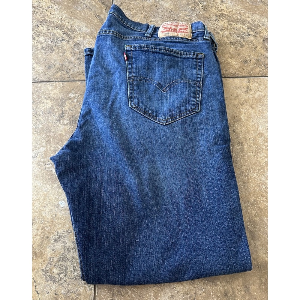 Levi's Men's 559 Relaxed Straight 100% Cotton Denim Blue Jeans 42x30 Fit41X29